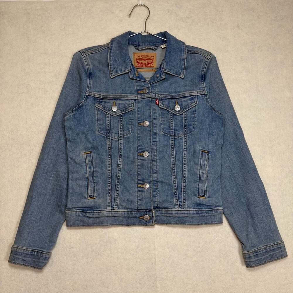 Levis Jacket Womens Small Original Trucker Denim Jacket Blue Denim